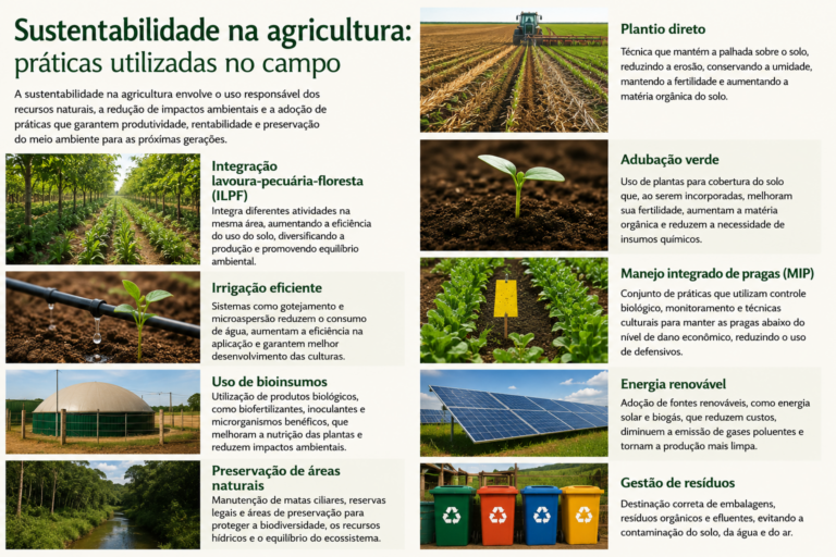 Sustentabilidade na agricultura: práticas utilizadas no campo