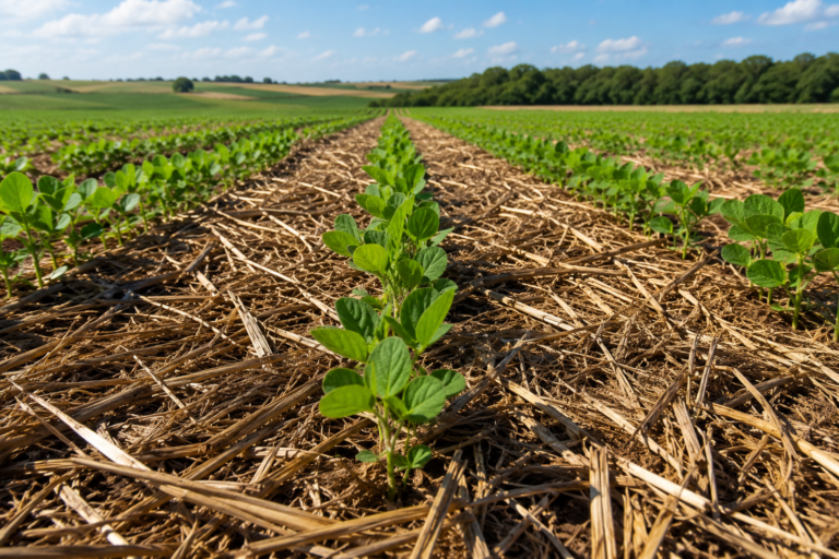 Como a cobertura do solo ajuda na produção agrícola?